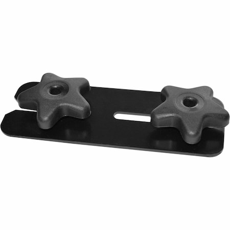 Lorell Universal Quick Align Table Connector, 6.5" x 2.5" x 1", Black LLR60687